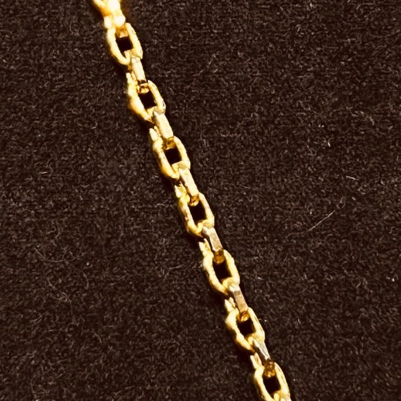 Vintage Napier Gold Tone Necklace With Mock Tortoise Shell Pendant (4127) - Picture 4 of 6